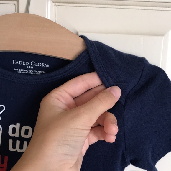 Baby Onesie with Funny Graphics & Text - Picture 4 of 4